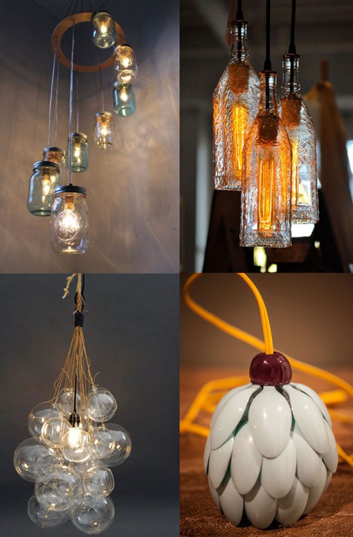 15 Luminárias recicladas para você se inspirar Comprando Meu Apê